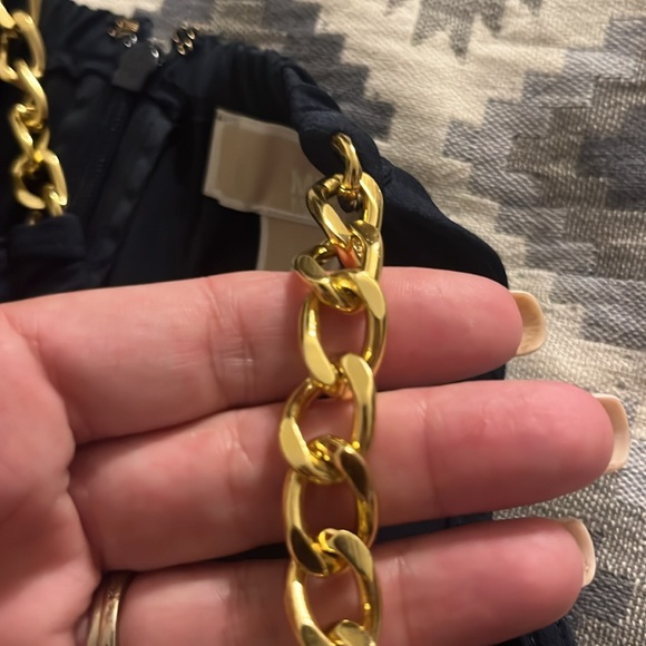 Michael Kors navy blue and gold dress - Picture 5 of 7